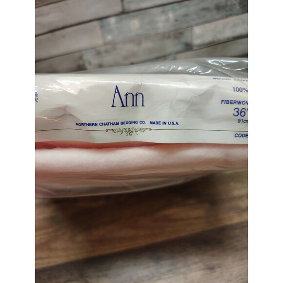 VTG North Star Ann Chatham Acrylic Crib Baby Blanket Nylon Edges Pink 36"x50"NEW - Picture 4 of 5